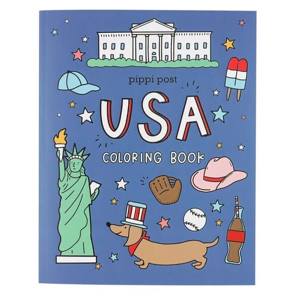 USA / 4th of July Coloring Book NEW - Picture 1 of 4